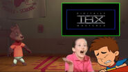 Fred getting scared by the THX Broadway Logo