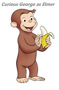 Curious George as Elmer