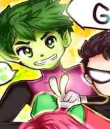 Beast boy anime character