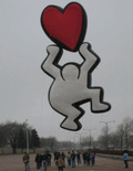 "Figure with Heart" by Keith Haring