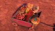 Meatball Pilou Milady and Lampo sleeping in Farmer Cats for a Day