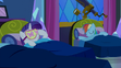 Rarity and Rainbow Dash fall asleep S5E13