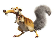 Scrat as the Flying Squirrel