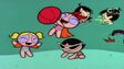 The Powerpuff Girls play in their bathing suits