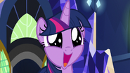 Twilight ecstatic about Star Swirl's compliment S7E26
