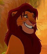 Simba (Animated) as the Beast