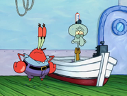 Krabs trouble at squidward