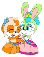 Nicole and Cream (the Princess Bunnies) by ChristianEMECOM