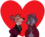 Basil of Baker Street and Mrs. Brisby love together