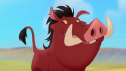 Pumbaa as Bashful