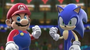 Mario and Sonic as Rutt and Tuke