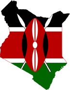 Kenya Flag Map