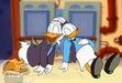 Donald and Daisy sleeping from a pie made from the witch's sleeping apples