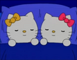 Hello Kitty and Mimmy sleeping