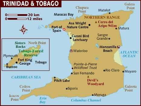 Map Of Trinidad And Tobago In The Caribbean Trinidad And Tobago | The Parody Wiki | Fandom