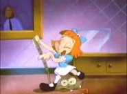 Elmyra playing with a rattlesnake