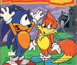 Off-model Tails on an AoStH VHS cover