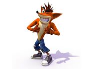 Crash Bandicoot as Fred