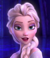 Elsa as Princess Fiona (human)