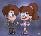 Dipper and Mabel Pines - 1990s