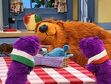 Tutter and Bear both take a snooze to Quiet Time song