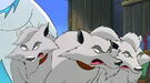 Spotty, Luk and Moonch the Snow Wolves