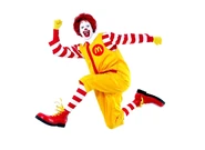 Ronald McDonald as Rolling Clown