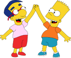 Bart Simpson and Milhouse Van Houten