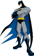 Batman as he appears in Batman: The Animated Series