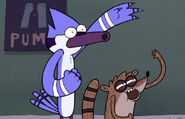 Mordecai and Rigby as Frank and Oillie
