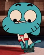 Gumball pulling his pants down 2