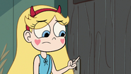 Star Butterfly looking at her finger