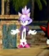 Blaze the Cat in Sonic and the Secret Rings