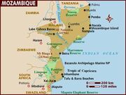 Map of Mozambique