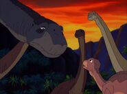 Littlefoot and his grandmother