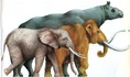 Woolly Mammoths African Elephants and Paraceratherium.jpg (30 KB)