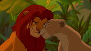 Adult Simba and Adult Nala as Lions