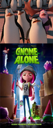 Skipper, Kowalski, Private and Rico Hates Gnome Alone