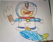 Doraemon as a mermaid
