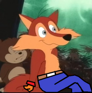 Rusty Fox as Crash Bandicoot