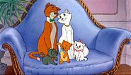 Thomas O'Malley, Duchess, Toulouse, Marie and Berlioz as themselves (Belle's Cats)