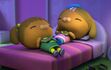 Koshi and Dashi sleeping in Dashi's Room