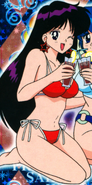 Rei Hino in a red bikini