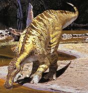 Edmontosaurus as Harley's Assistant