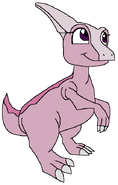 Leah as an Parasaurophus