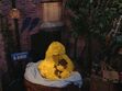 Big Bird sleeps in his new nest at the end of episode 3980