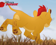 Kion running in the grass 4