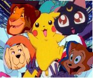 Danny amber simba pikachu and luna