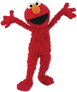 Elmo as SpongeBob SquarePants