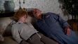 Bud and Sylvia Newman snoring and sleeping in the couch
